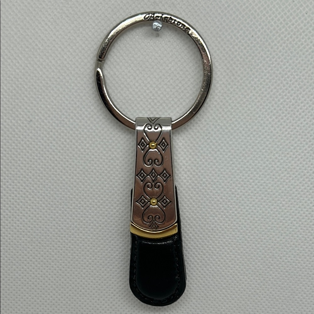 Brighton Silver and Black Keychain